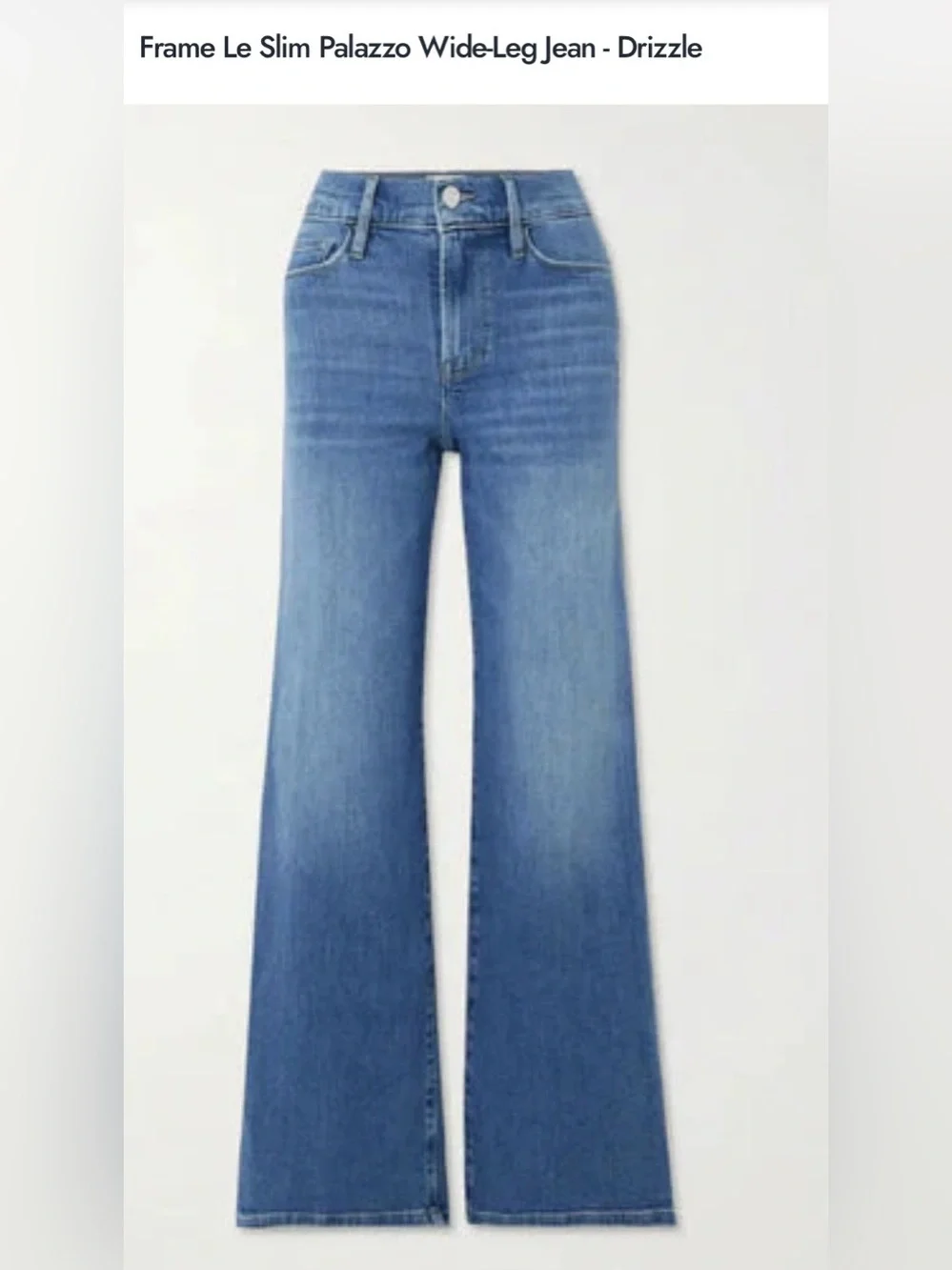 NWT Frame Le Slim Palazzo
Jeans in Drizzle, Size 25 - Picture 6 of 10